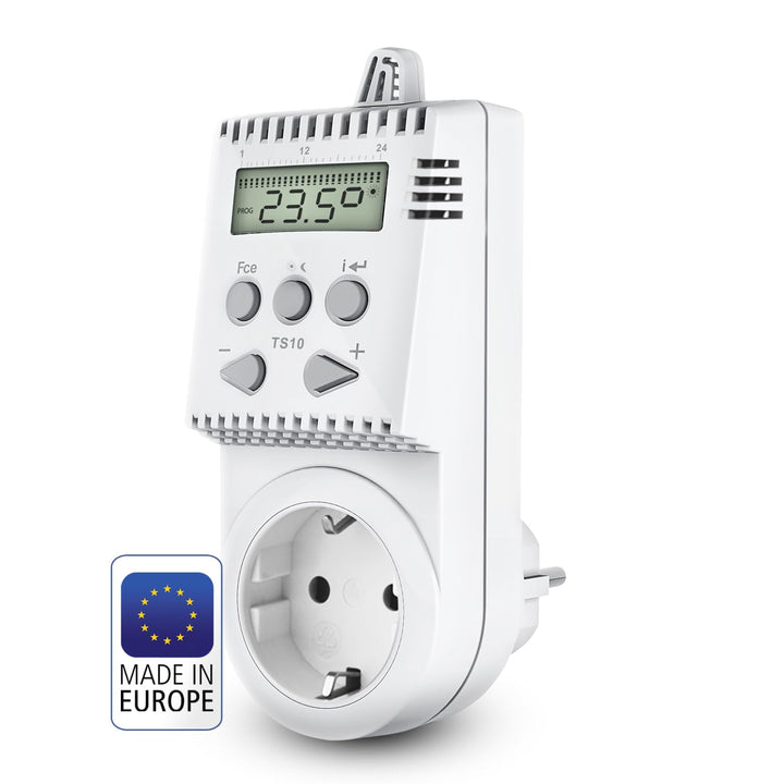 Steckdosen-Thermostat 230V 3680W programmierbar für Elektroheizung