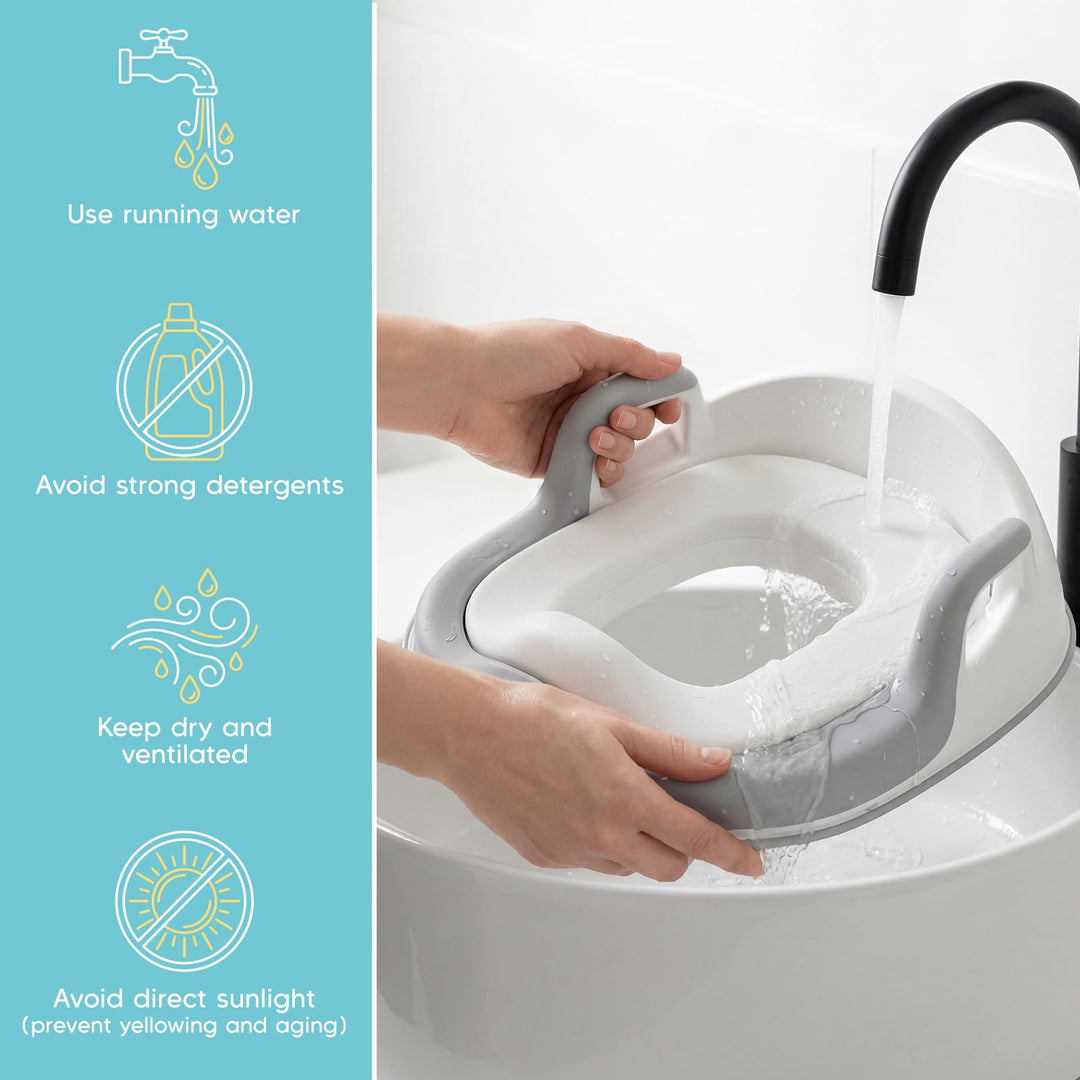 Toilettentrainer Kinder mit 2-stufigem Tritthocker Anti-Rutsch für 1-8 Jahre - Bild 8