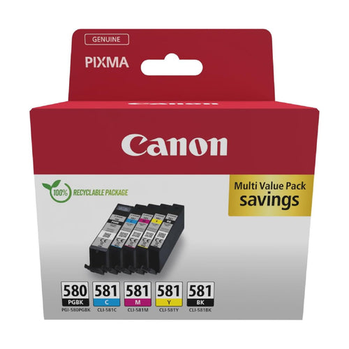 Druckerpatronen Multipack PGI-580 + CLI-581 5-teilig für PIXMA