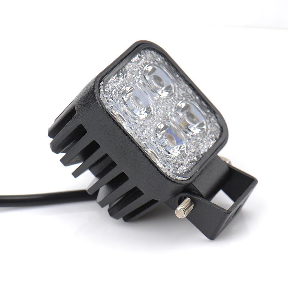 LED Arbeitsscheinwerfer 12W 60° Flood 4er-Set 12V/24V IP67 - Bild 3