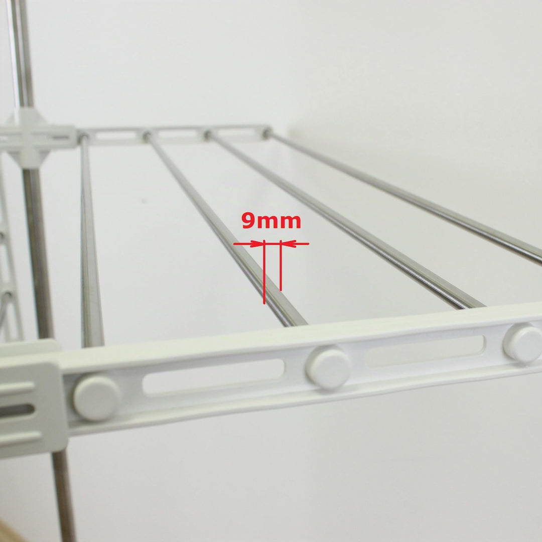 Wäscheständer Turm 3 Ebenen platzsparend mit Rollen 147 cm - Bild 8