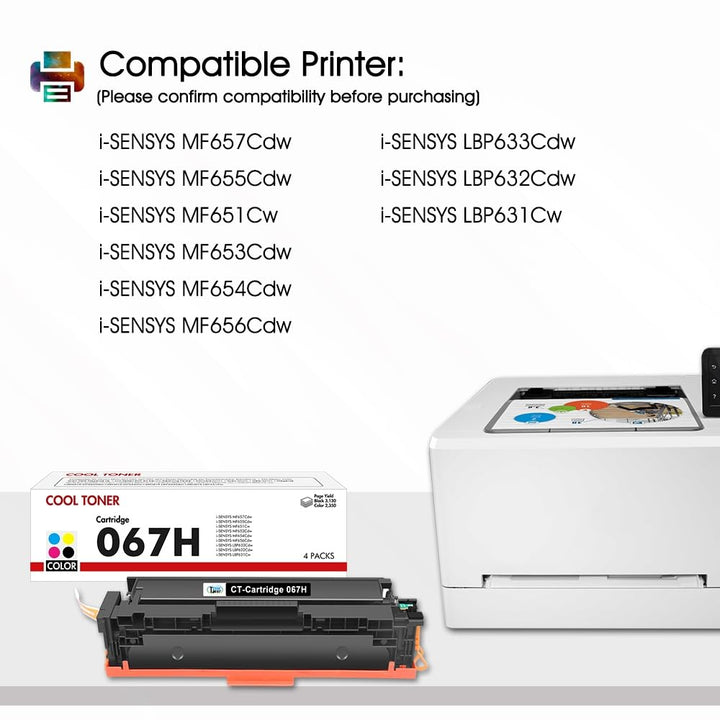 Toner-Set 4-Pack für Canon i-SENSYS MF657Cdw Schwarz Cyan Magenta Gelb - Bild 2