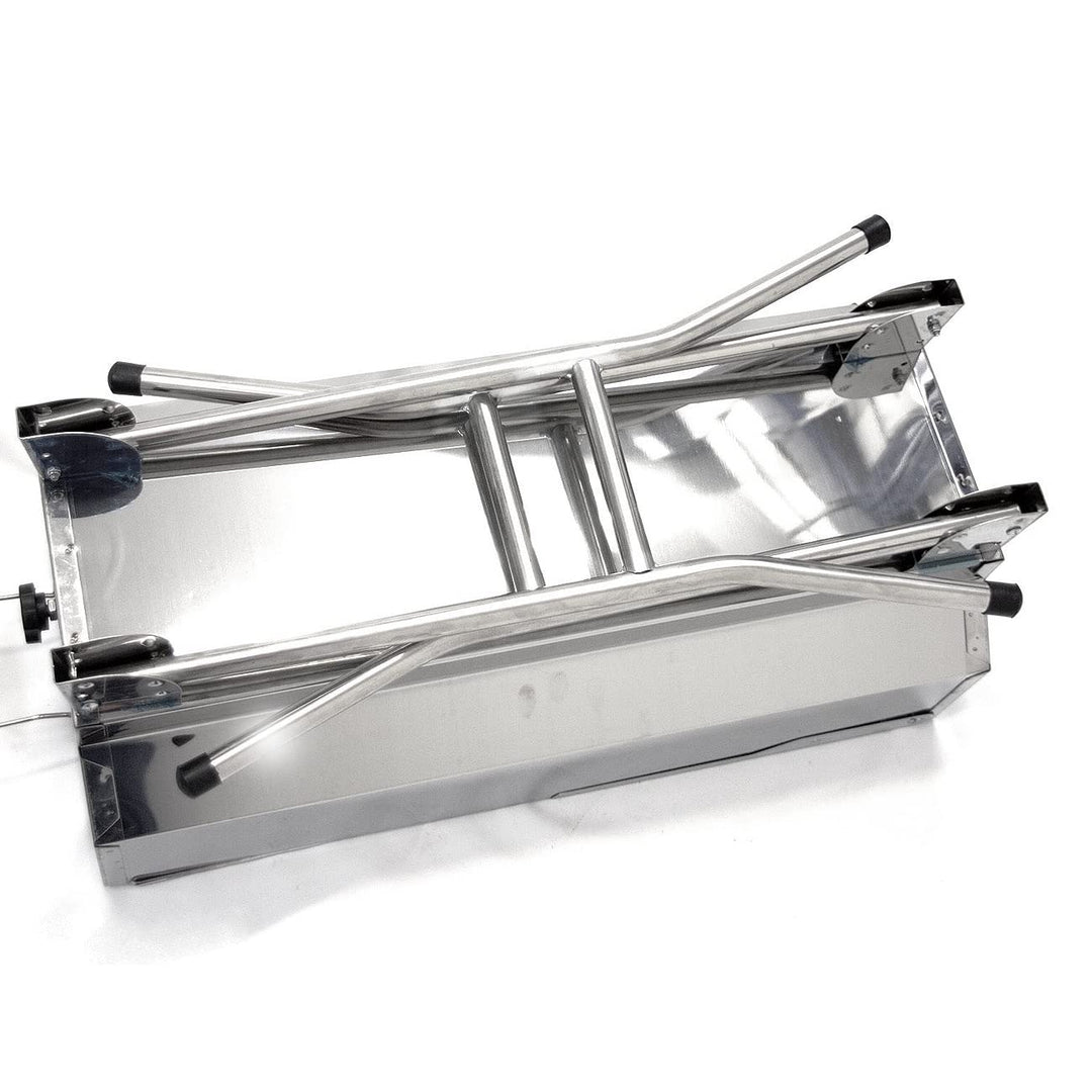 Koffergrill Edelstahl klappbar mit Tragetasche 47x30cm - Bild 3