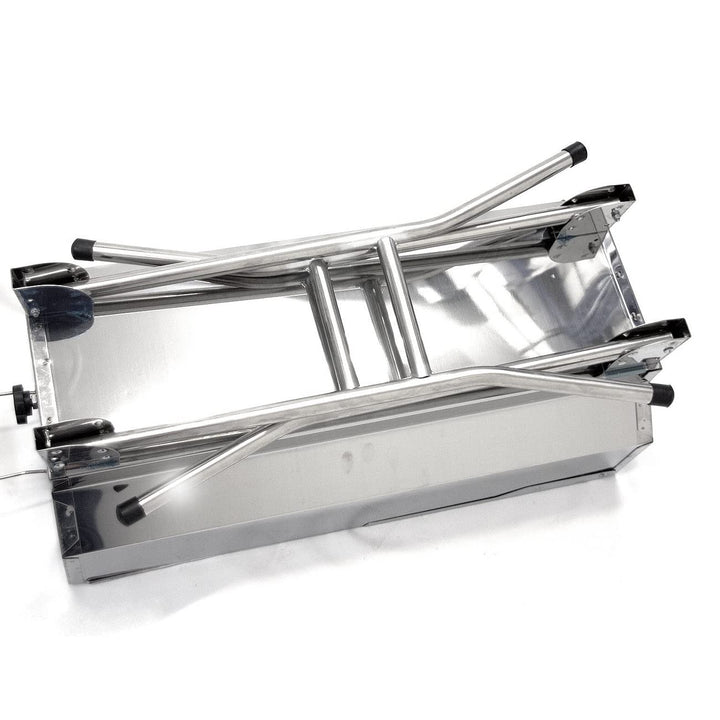 Koffergrill Edelstahl klappbar mit Tragetasche 47x30cm - Bild 3