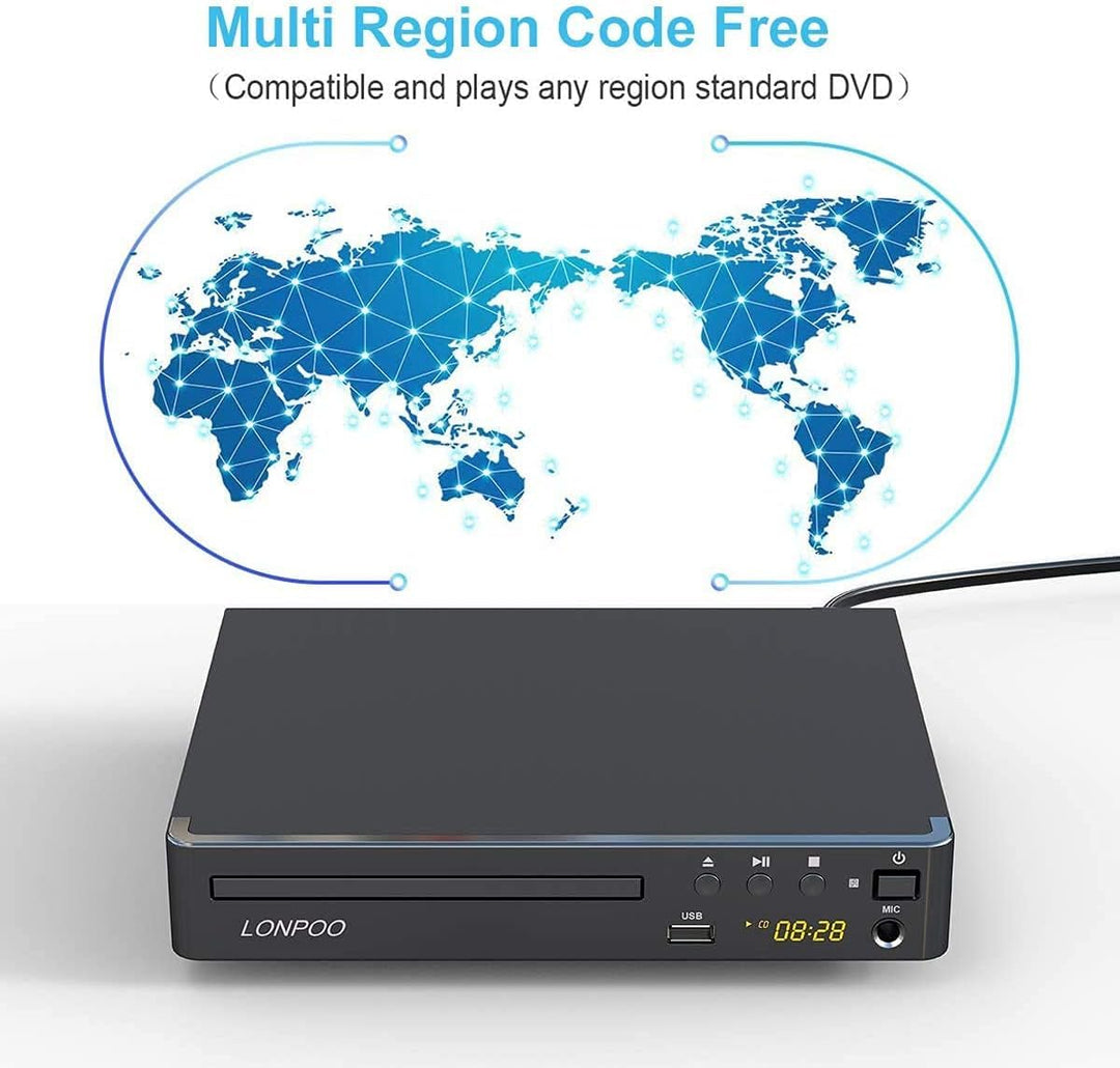 DVD-Player HDMI 1080p Upscaling Region Free für Fernseher - Bild 4