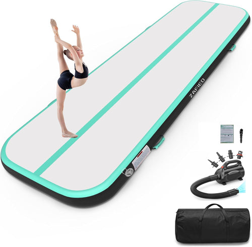 Aufblasbare Turnmatte mit Pumpe 3/4/5/6m Gymnastikmatte PVC