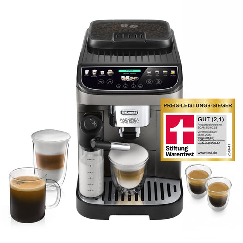 Kaffeevollautomat 13 Getränke Touchdisplay LatteCrema Titan