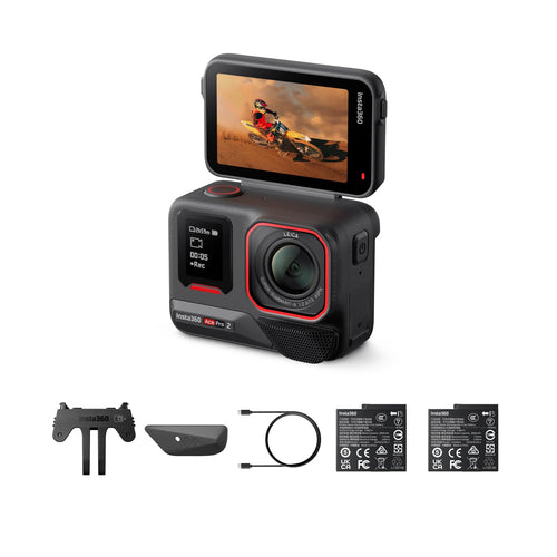 Action-Cam 8K mit Flip-Touchscreen 2 Akkus Leica Optik Weitwinkel