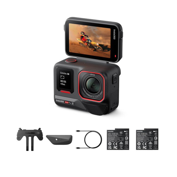 Action-Cam 8K mit Flip-Touchscreen 2 Akkus Leica Optik Weitwinkel