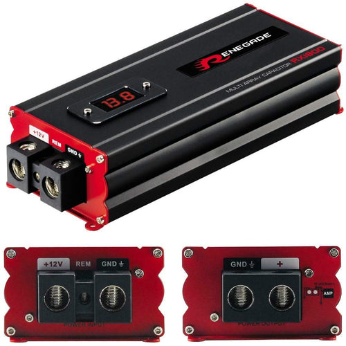 Car Audio Kondensator 18 Farad mit Digitalvoltmeter bis 18000 Watt