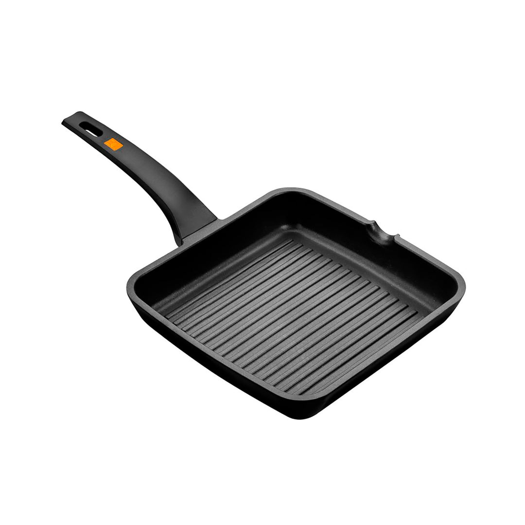 Grillpfanne Aluminiumguss 28 cm Antihaft Induktion geeignet