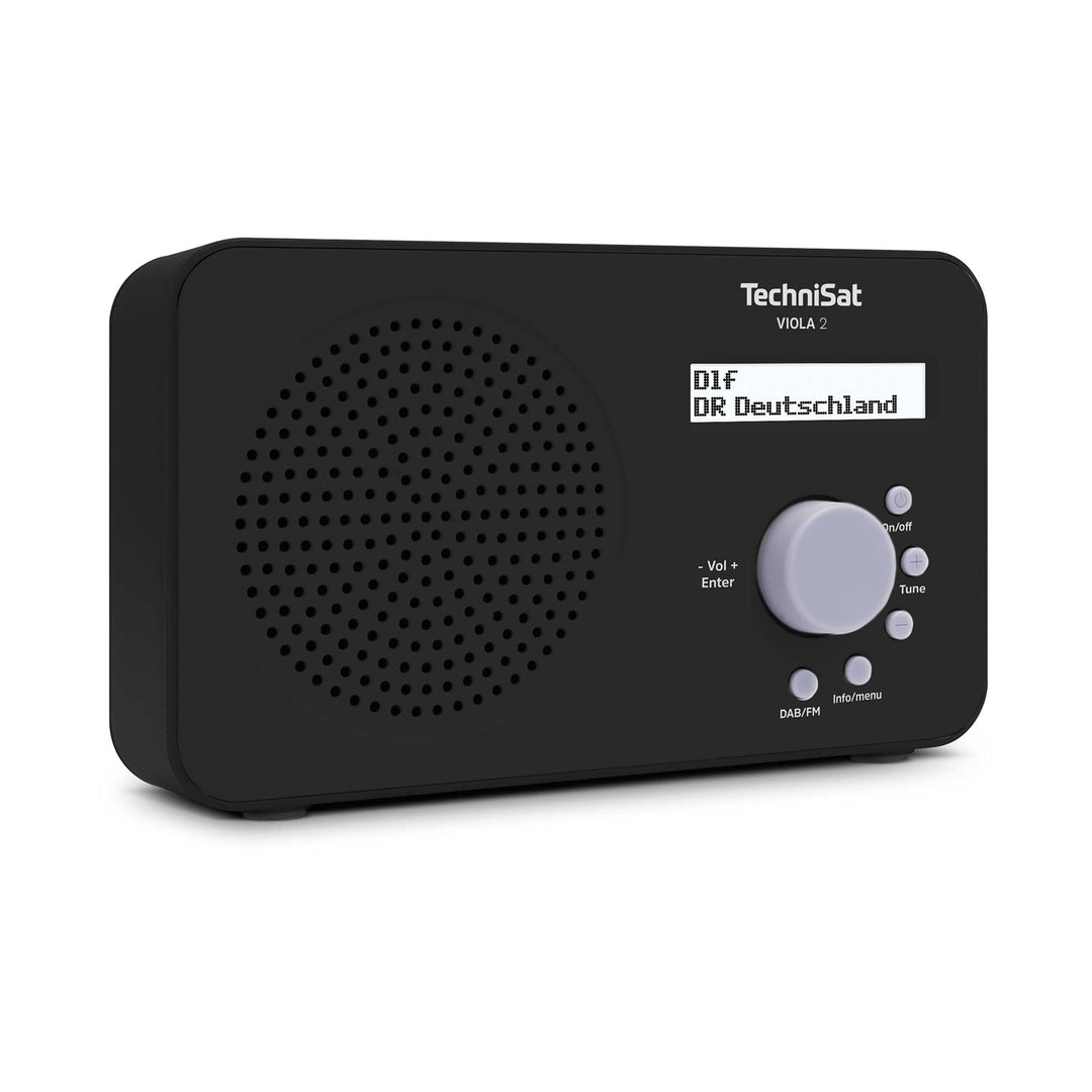 DAB+ Radio tragbar mit UKW, Kopfhörerausgang, 1W, schwarz