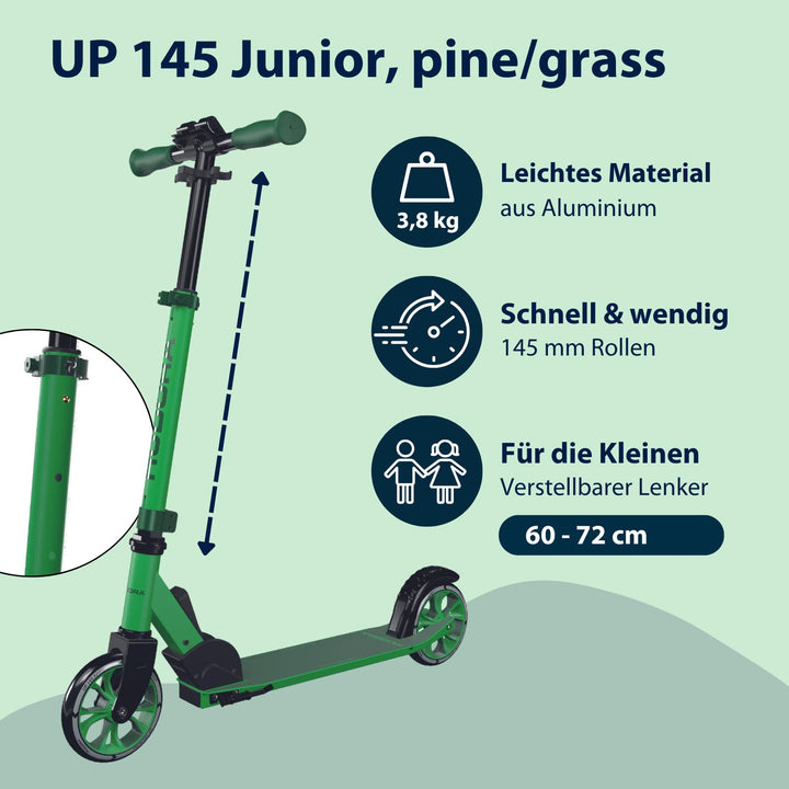 Kinder Scooter klappbar 145mm PU-Rollen höhenjustierbar ab 3 Jahre - Bild 2