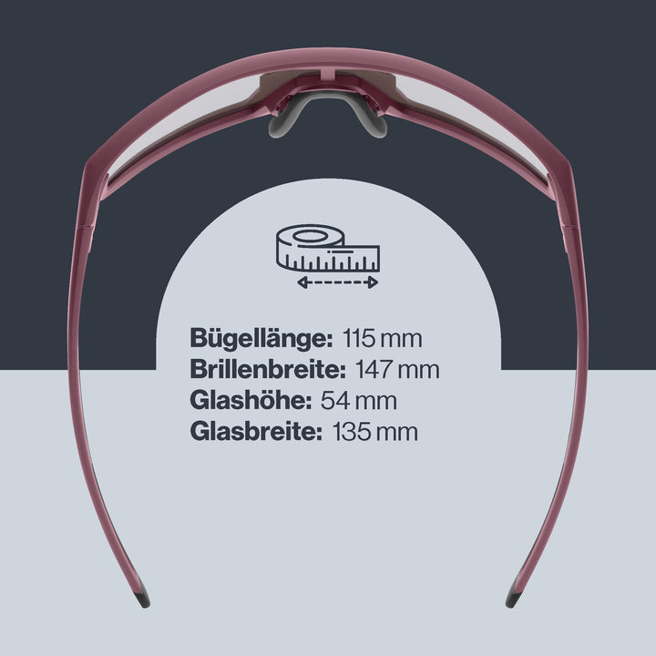 Sportbrille Filterkategorie 3 mit Spiegelscheibe, 100% UV-Schutz - Bild 4