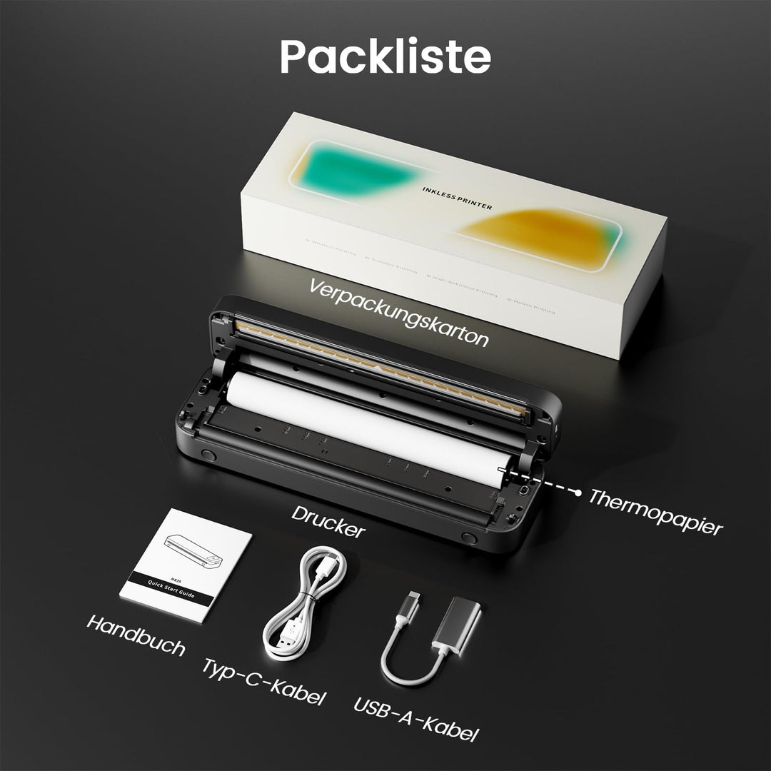 Thermodrucker A4 mobil Bluetooth ohne Tinte 0,68 kg - Bild 10