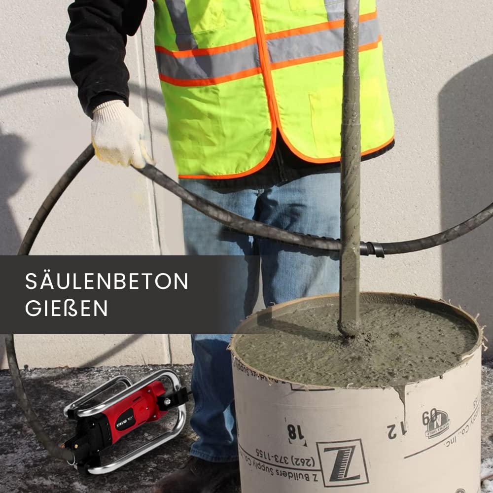 Betonrüttler Elektrisch 2300 W mit 4 m Welle und Ø35 mm Rüttelkopf - Bild 7