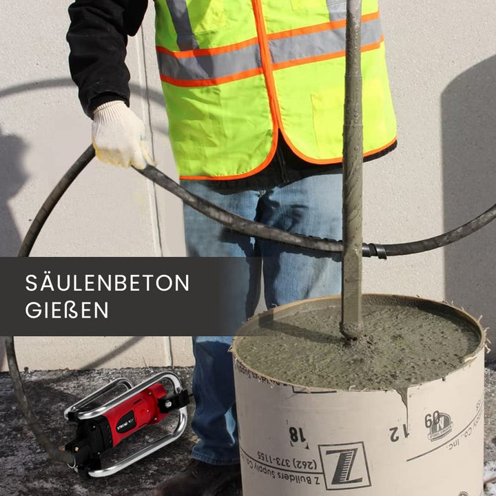 Betonrüttler Elektrisch 2300 W mit 4 m Welle und Ø35 mm Rüttelkopf - Bild 7