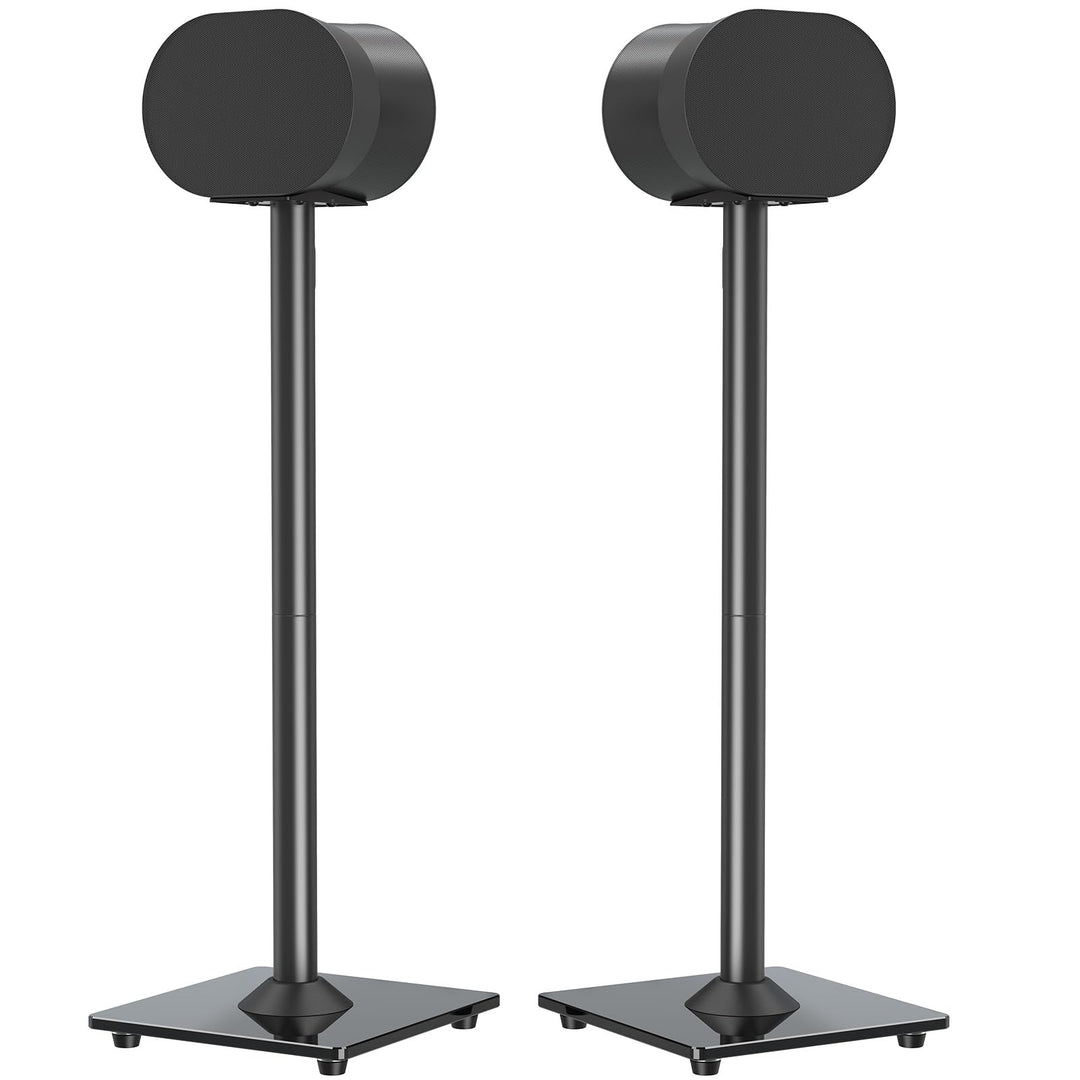 Lautsprecherständer für Sonos Era 300 Stahl/Glas 80,7 cm Schwarz