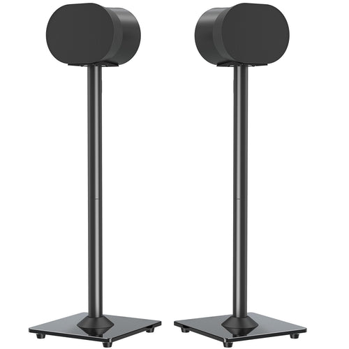 Lautsprecherständer für Sonos Era 300 Stahl/Glas 80,7 cm Schwarz