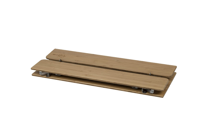 Campingtisch Bambus höhenverstellbar 43–65 cm Aluminium klappbar - Bild 8