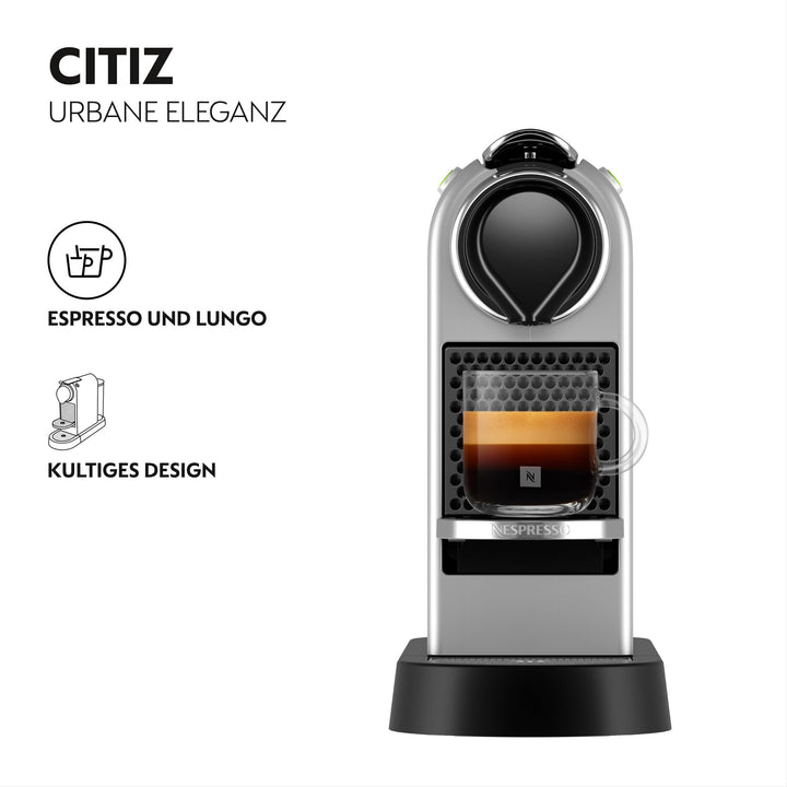 Kapselmaschine Nespresso Original Silber Espresso &amp; Lungo CitiZ - Bild 2
