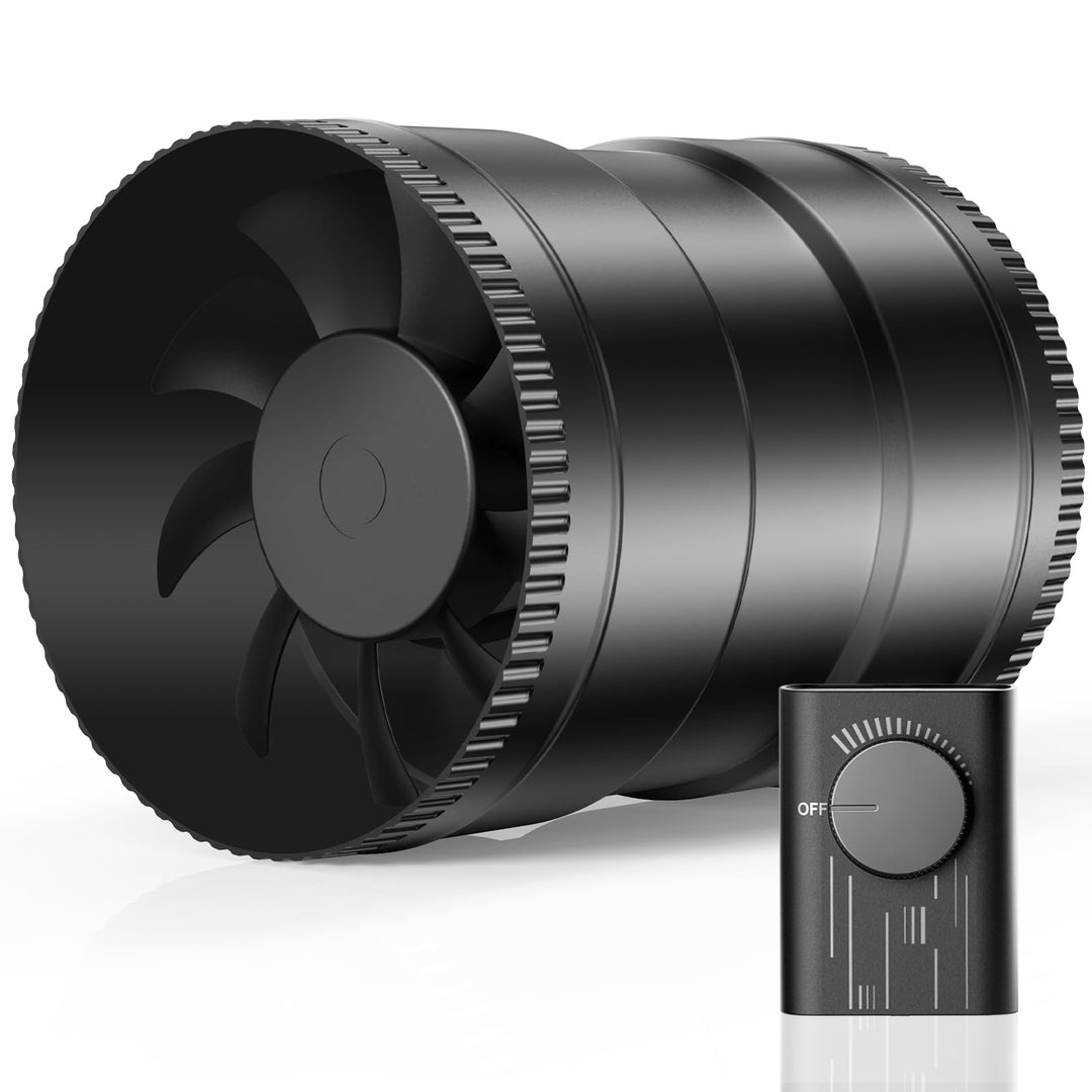 Rohrventilator 150mm regelbar 587 m³/h für Keller Growzelt Bad