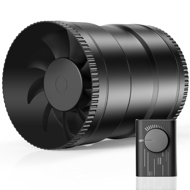 Rohrventilator 150mm regelbar 587 m³/h für Keller Growzelt Bad