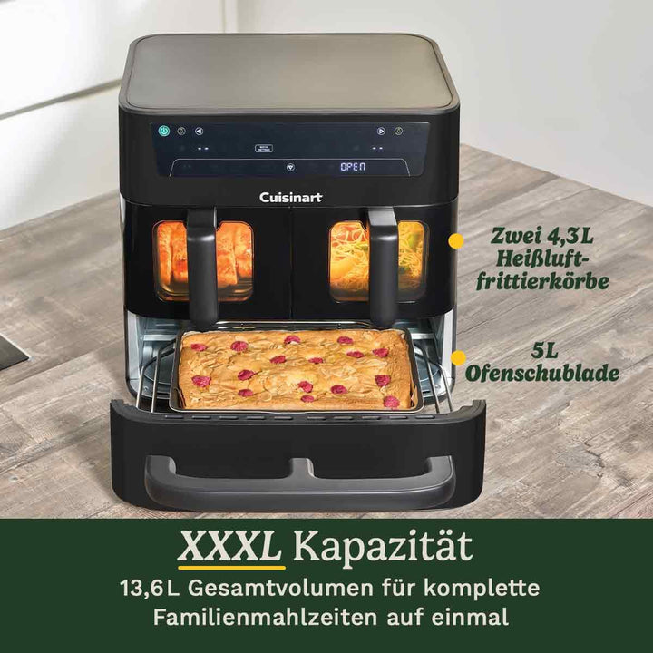 Heissluftfritteuse 3 Zonen 13,6 L PFAS-frei mit Ofen &amp; Grill - Bild 2