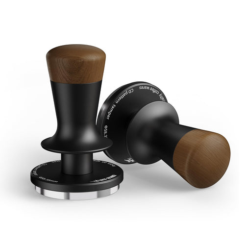 Espresso Tamper 58,35mm Ripple-Basis mit Doppelfeder-Autorebound