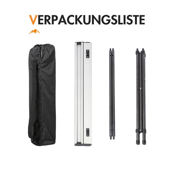 Klapptisch Camping Aluminium 70x70cm faltbar bis 30kg mit Tasche - Bild 8