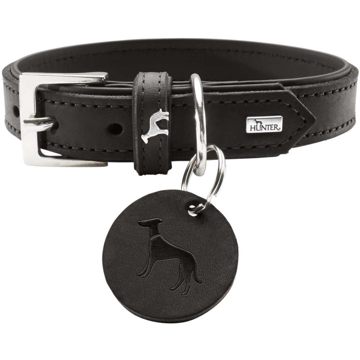 Hundehalsband Leder skandinavisch 36–46 cm verstellbar Gr. 55