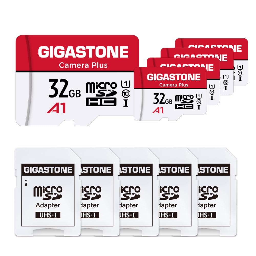 MicroSDHC Karte 32GB 5er-Pack UHS-I U1 mit SD-Adapter Full HD