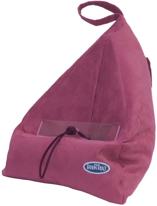 Lesesack mit Tablethalter Mikrofaser freihändiges Lesen rosa