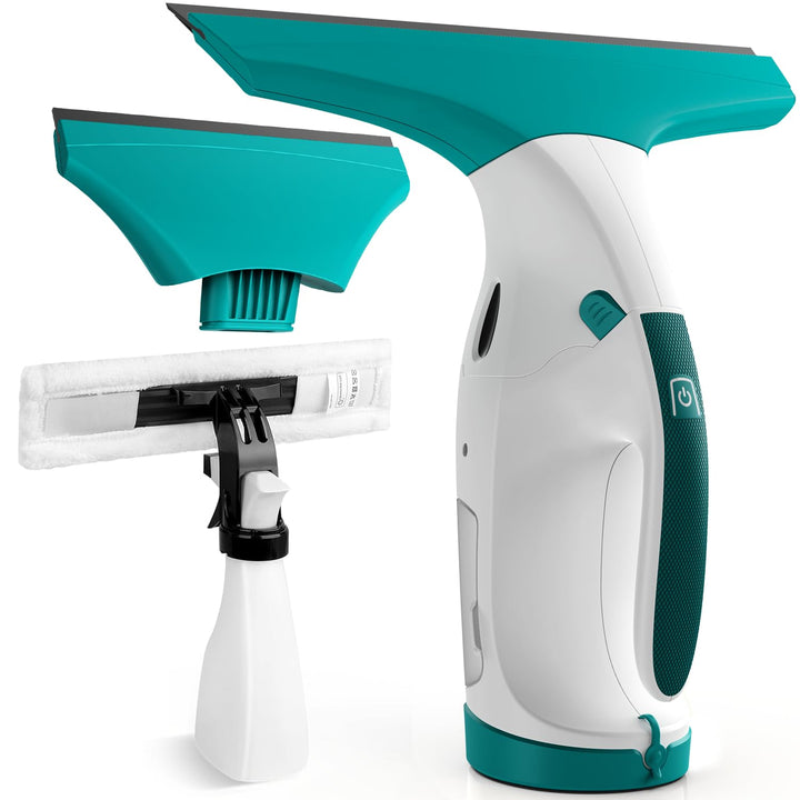 Fenstersauger elektrisch 28 &amp; 17 cm Düsen 40 Min Akku streifenfrei