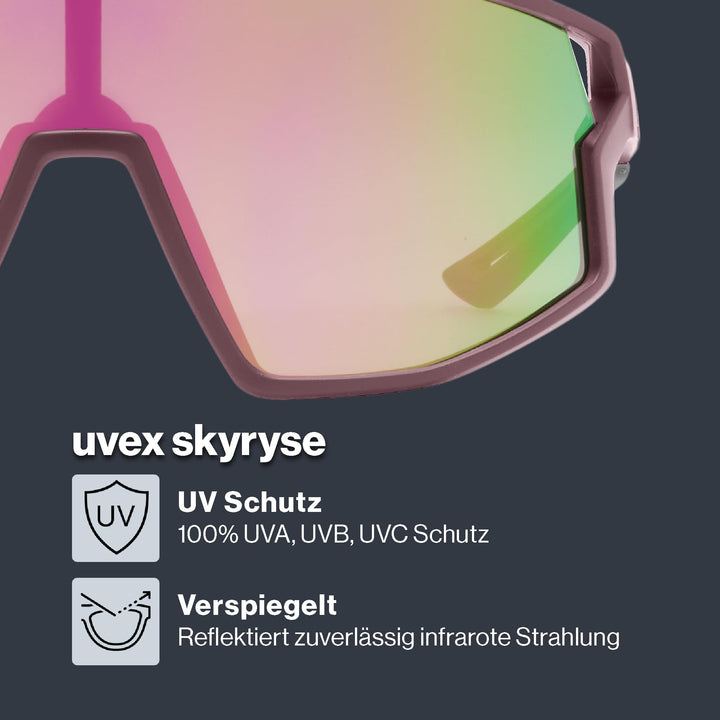 Sportbrille Filterkategorie 3 mit Spiegelscheibe, 100% UV-Schutz - Bild 2