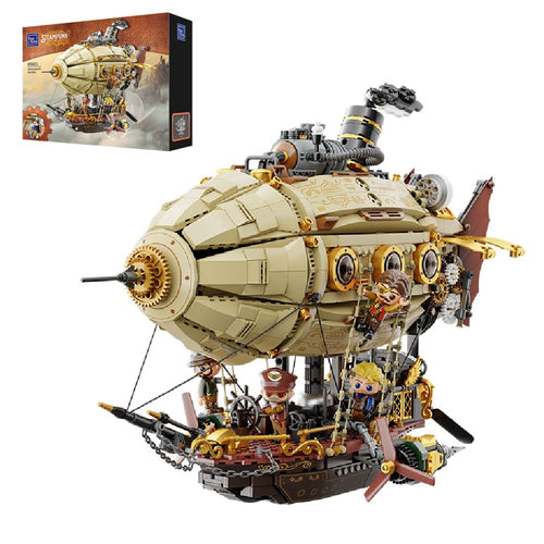 Steampunk Luftschiff Bausatz Zeppelin mit Zahnrad-Mechanik 378×321×340mm