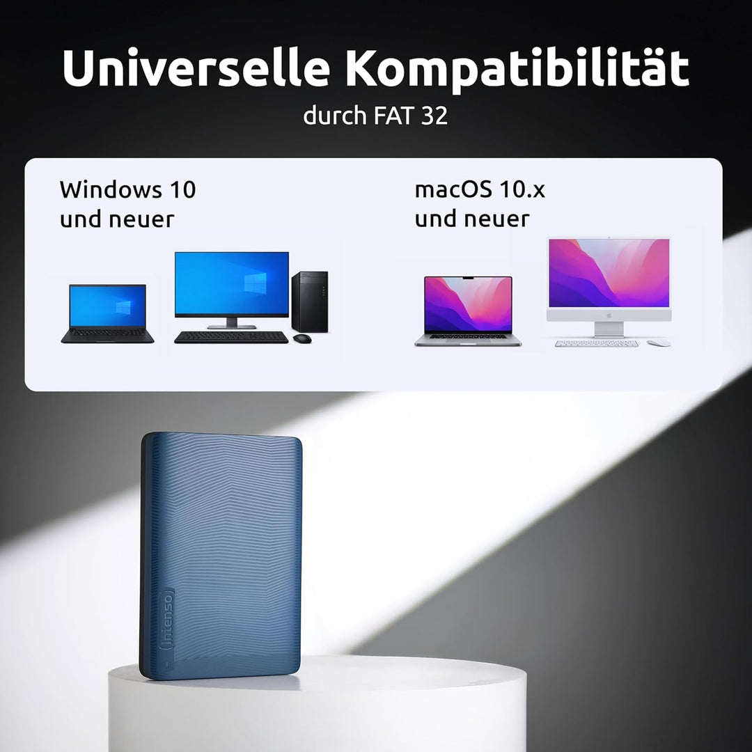 Externe Festplatte 2 TB USB 3.2 Plug &amp; Play für PC, Mac, Laptop - Bild 4