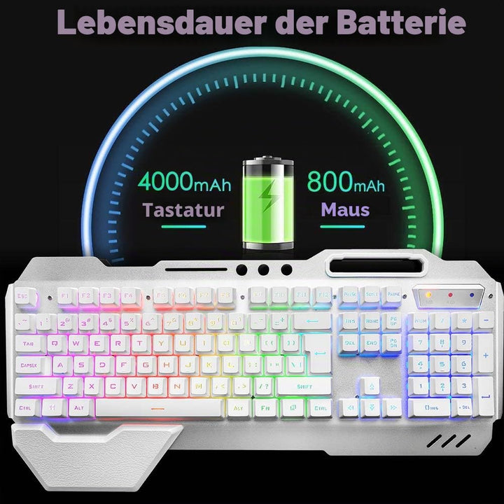 Gaming Tastatur und Maus kabellos RGB beleuchtet wiederaufladbar - Bild 4