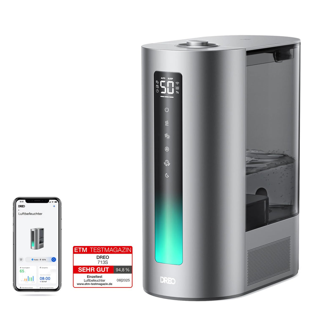 Luftbefeuchter Warm-Kaltnebel 6L Smart 500ml/h für grosse Räume