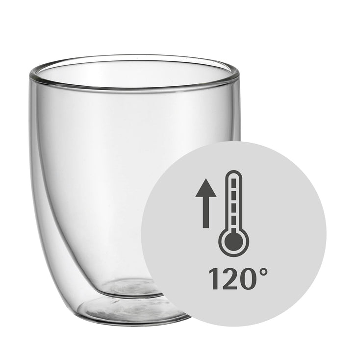 Doppelwandige Cappuccino Gläser 250ml Borosilikatglas 6er Set - Bild 5