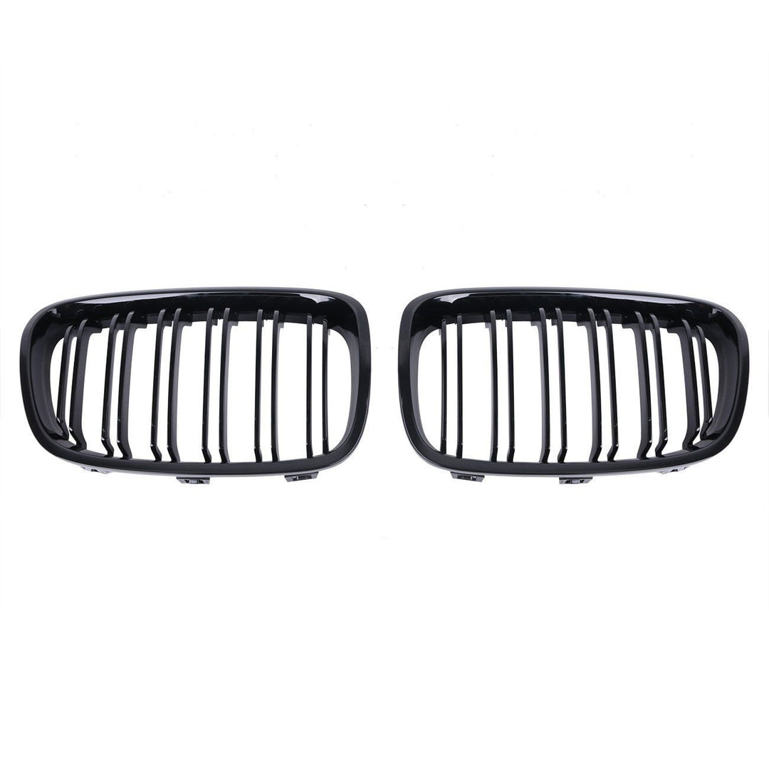 Kühlergrill BMW 1er F20 F21 2011-2014 Doppelsteg Niere glänzend schwarz - Bild 2