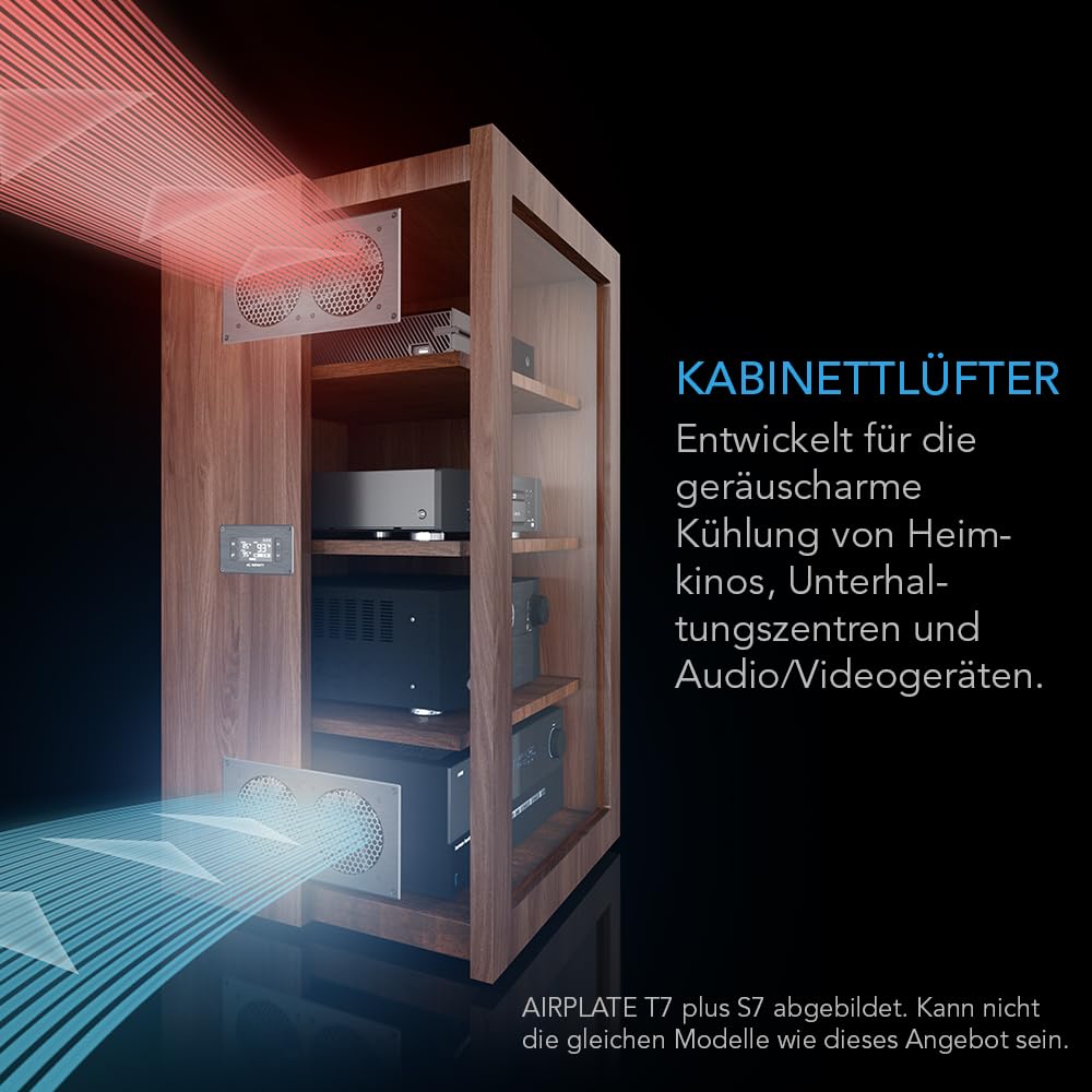 Schrank-Lüfter 15 cm mit LCD-Controller leise 18 dBA - Bild 3