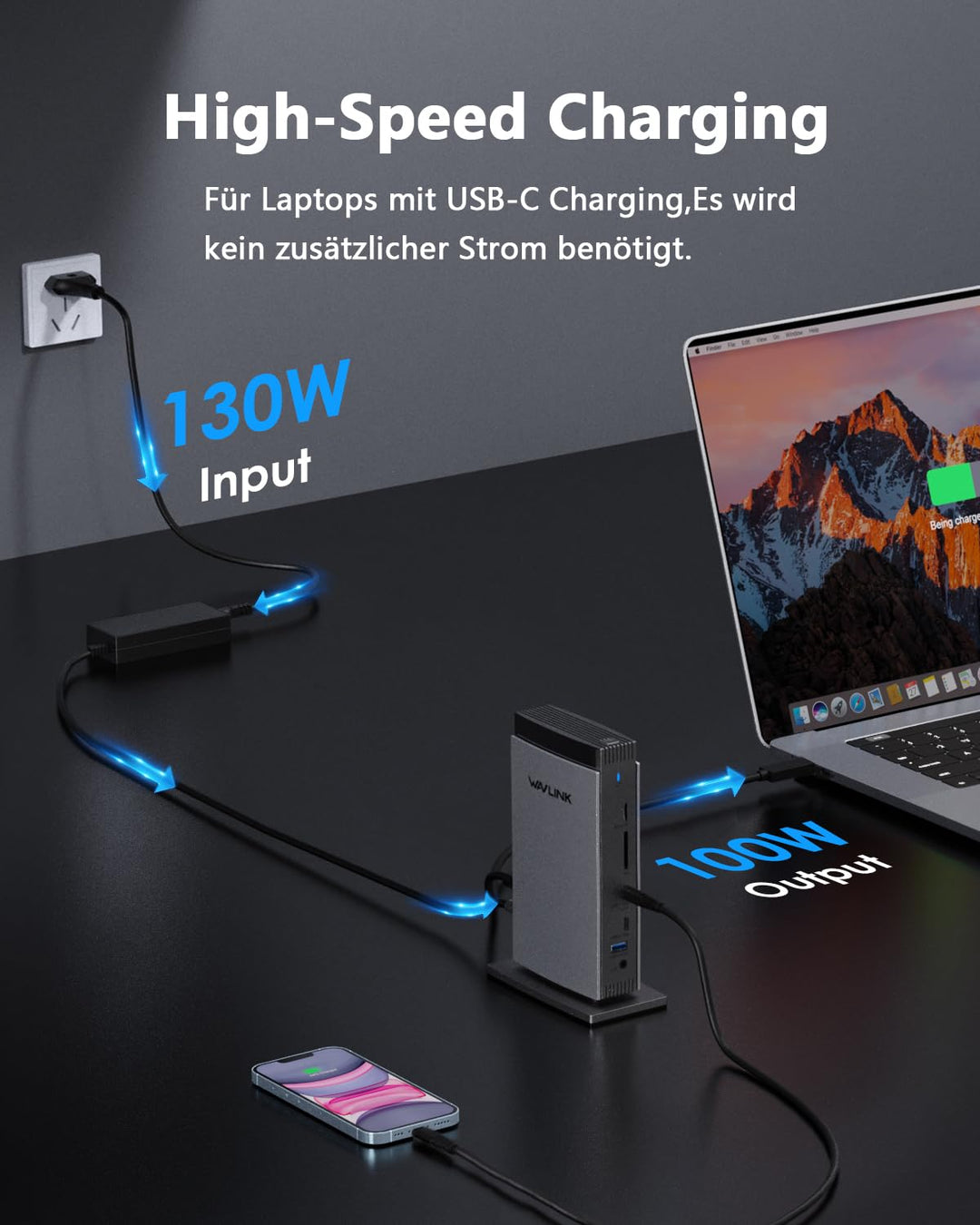 Docking Station 15-in-1 Triple Display 4K@60Hz USB-C für Laptop - Bild 5