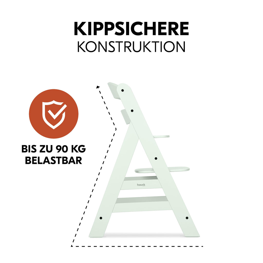 Hochstuhl Buchenholz 4-in-1 Set mit Bouncer &amp; Wippe ab Geburt - Bild 7