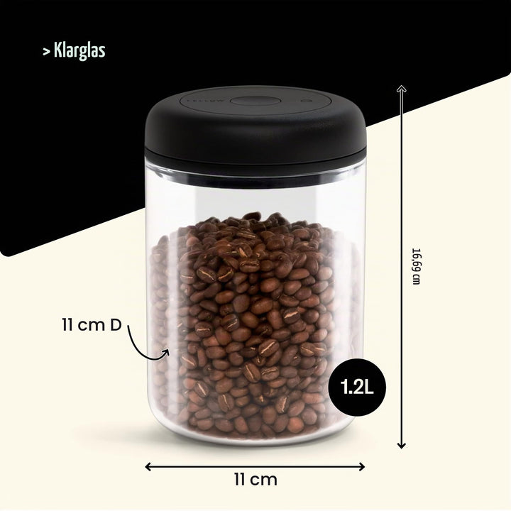 Vakuumkanister Klarglas 1,2 L für Kaffee &amp; Lebensmittel - Bild 5