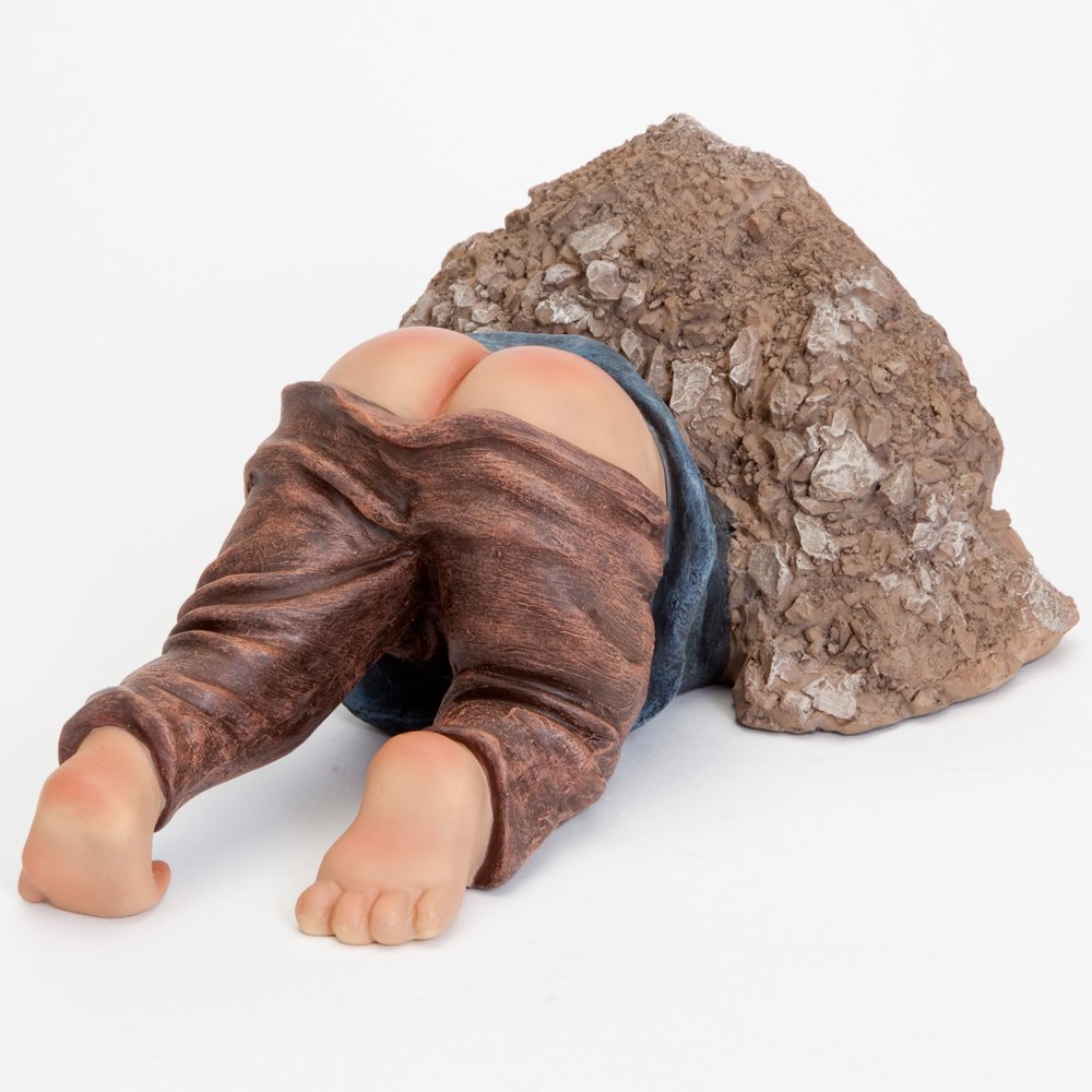 Gartenfigur Maulwurf grabend Polyresin handbemalt 25 cm - Bild 5
