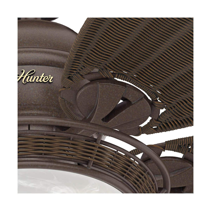 Deckenventilator mit Licht 137 cm Bronze 5 Flügel Zugschalter - Bild 2
