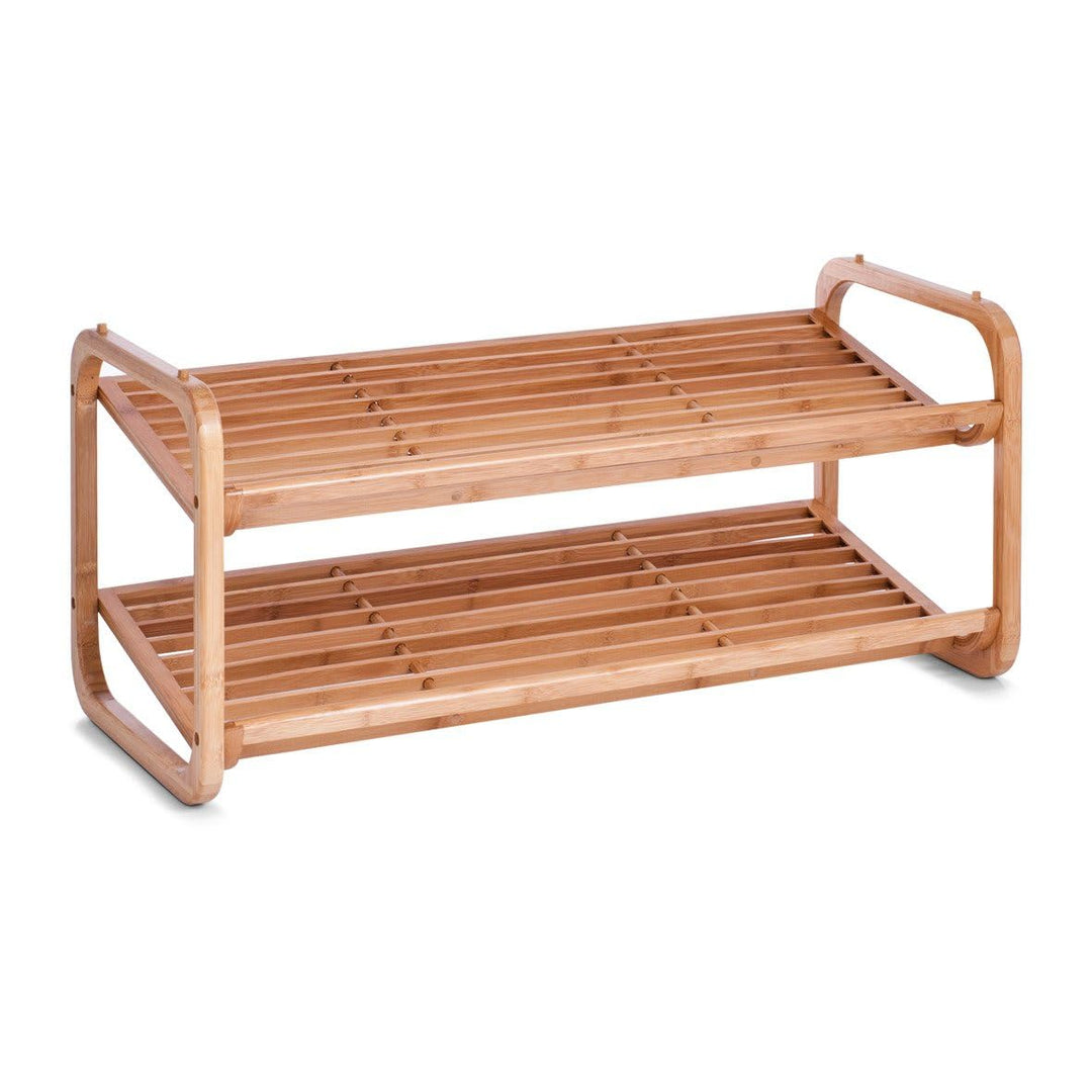 Schuhregal Bambus stapelbar 74x33x33 cm für 6 Paar Schuhe - Bild 4