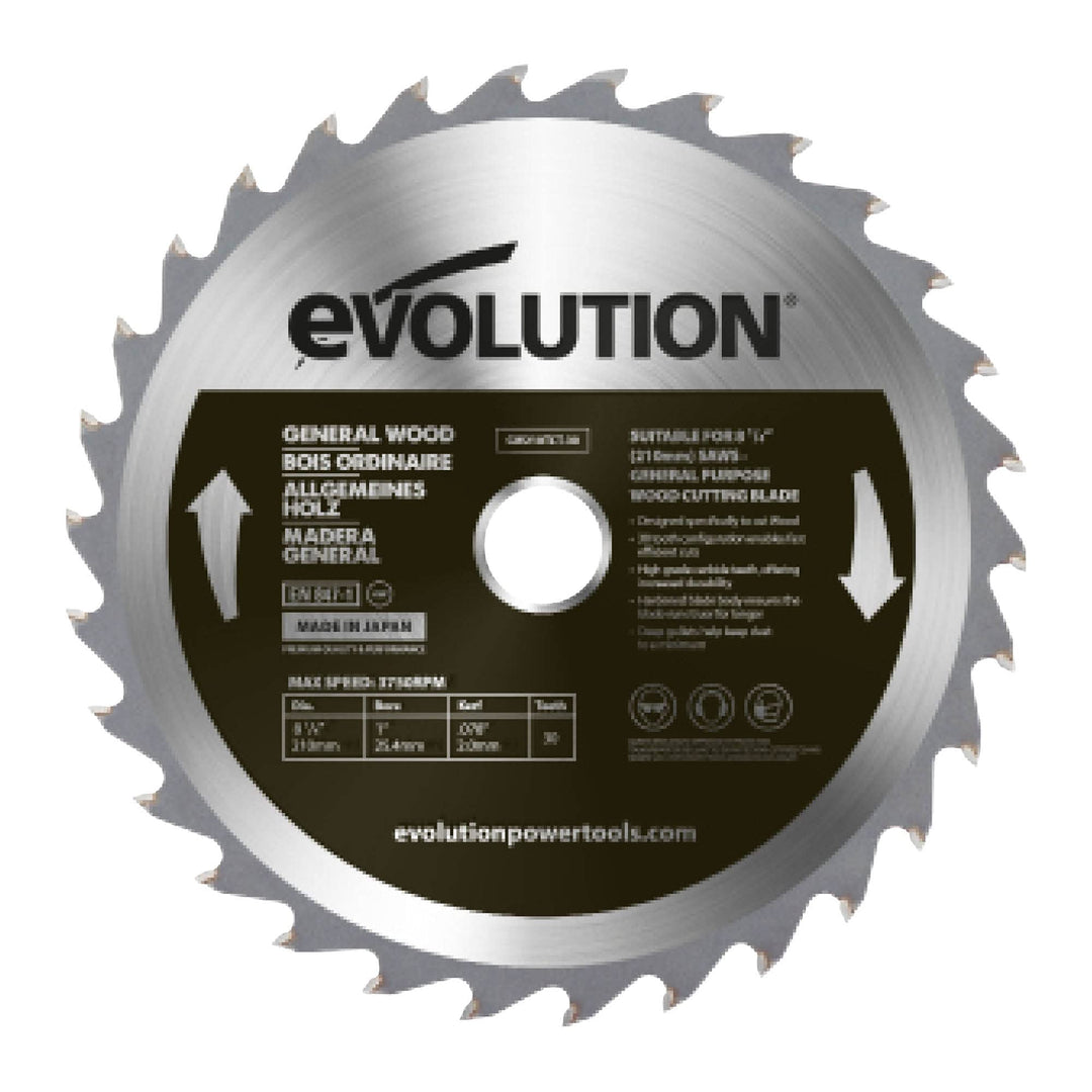 Holzsägeblatt TCT 210mm 30 Zähne für Gehrungssäge und Tischsäge