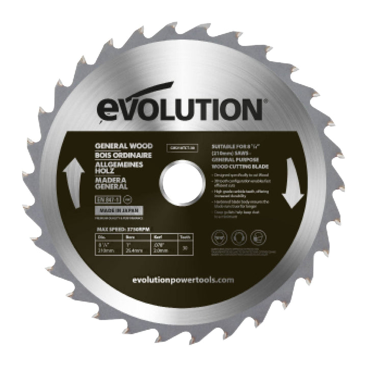 Holzsägeblatt TCT 210mm 30 Zähne für Gehrungssäge und Tischsäge